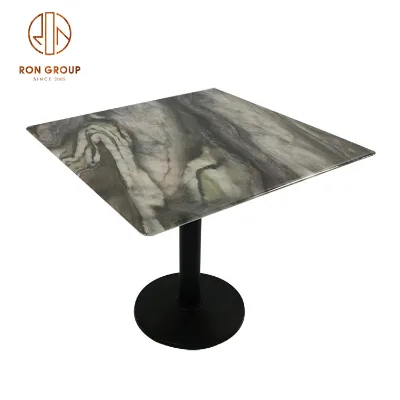 Wholesale Modern Fashion Beautiful Good Quality Restaurant Natural Microcrystalline Stone Plate Table