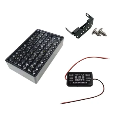 NEW Car LED Brake Light 12V Red Rectangle  Style Tail Light Strobe Parking Warning Light Anti-collision Lamp