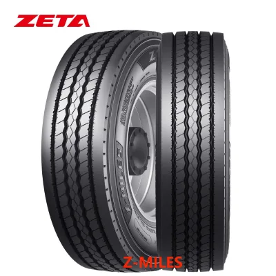 Zeta Brand 215/75R17.5 235/75R17.5 245/70R19.5 Z-MILES Made in Thailand New TBR Tire GCC SASO Certification