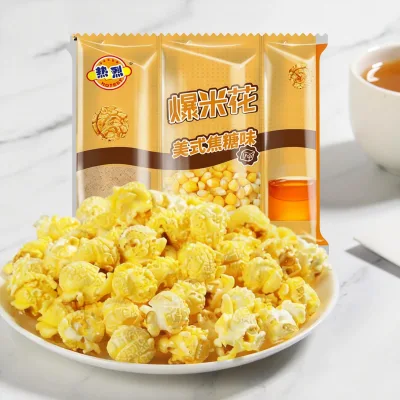 HALAL 100g 3 in 1 Popcorn Kit Caramel Cream Flavor DIY Homemade Popcorn Making Kit OEM Factory Supplier