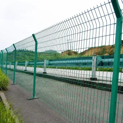 3D V Bend Welded Mesh Highway Fence Anti Climb Triangle Security Panel 50x100mm 4mm Wire for Road Safety and Perimeter Barrier