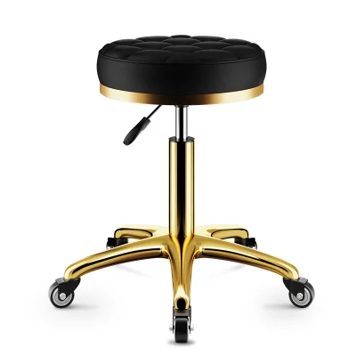 Modern Custom Swivel Bar Stool Chair Wholesale Leather Barber Shop Hairdresser Beauty Salon Furniture Living Room Hotel Use