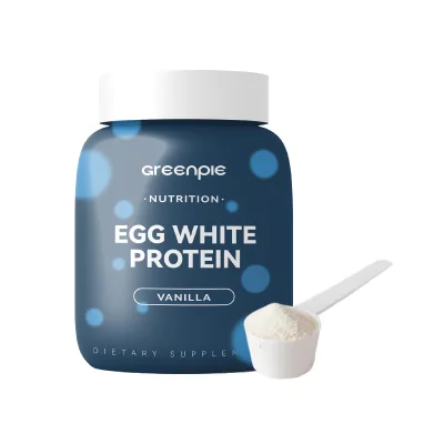 Greenpie OEM Sports Nutrition Vanilla Egg White Protein Powder for Adults 30g Boost Energy