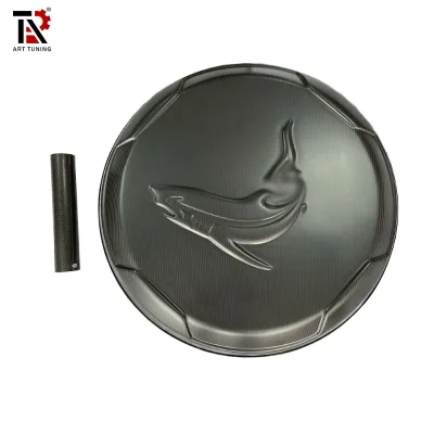Dry Carbon Fiber Spare Tire Cover for Mercedes G Class W463A W464 G63 G550 G500 2019-2025 Shark Logo Glossy Matte
