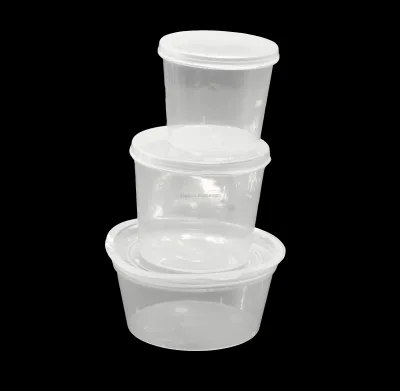 Factory Mini Disposable PP Plastic Square Clear Hinged Dipping Sauce Cup with Lid 1 2 3 4 oz Sizes Small Cups for Sauce