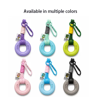 Silicone Tire Hand Grip Ring with Rope Carabiner, Portable Finger Strengthener for Strength Training & Hand Rehabilitation