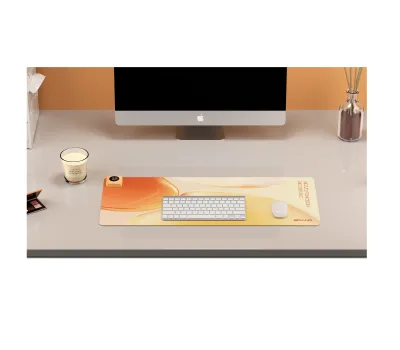 Warm Winter Office Desk Computer Mouse PU Waterproof Desk Keyboard Graphene Heating Pad for Warming Hands in Winter
