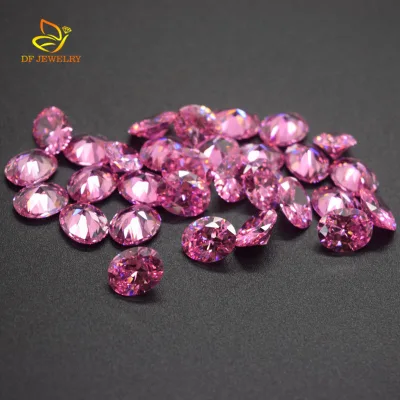 Machine Cut AAA Pink Cubic Zirconia for Jewelry