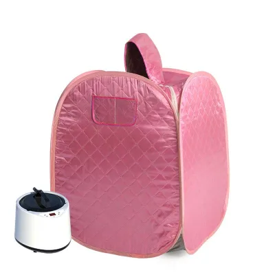 Portable Pink Diamond Quilted Home Spa For Weight Loss Body Slimming Detox Relaxation Waterproof Modern Therapy Sauna Tent