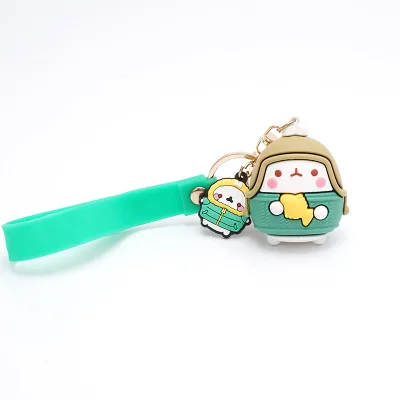 Top Rated Odorless Safe Material Custom 3D Pvc Character Keychain Mascot Ip Vehicle Car Keys