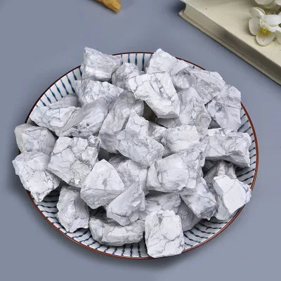 Wholesale Rough Stone Raw Gemstone Mineral Irregular Healing Natural Stone Crystals Howlite Raw Stones