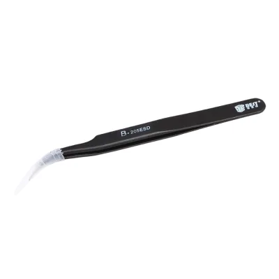 OEM Private Label Industrial Grade Tweezers 202 Stainless Steel Handle Curved Tips 120mm Size CE Certified OEM/ODM Available