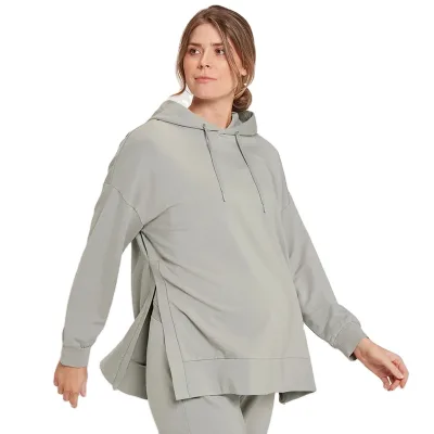 Organic Bamboo Women's Maternity Hoodie Eco Friendly Women Maternity Jumper Sustainable Terry Pregnant Streetwear