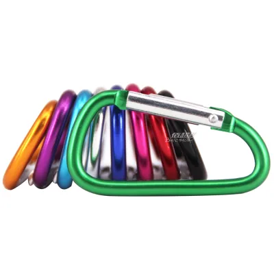 Cheap OEM/ODM 7 D 62mm*37mm Shaped Spring Aluminium Alloy Metal Ring Snap Hooks Carabiner