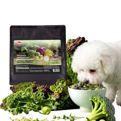 Sprouted Cabbage Powder Dog Treats for Small to Medium Dogs High Fiber Multivitamin No Additives Canned Packaging