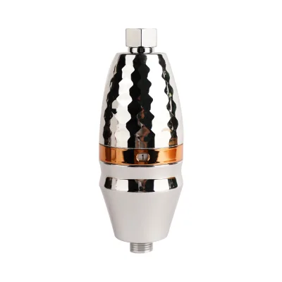 OEM Hard Water Scale Inhibitor Silver Loaded Carbon+MT Manual Household Shower Filter Water Purifier for Bathroom