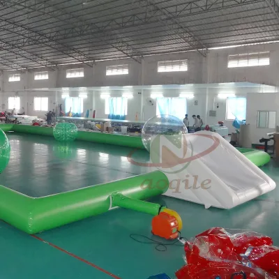 Outdoor Inflatable Sports Football Playground Water Soap Soccer Field for Sale