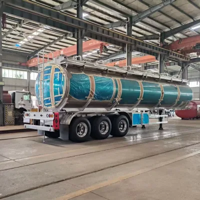 CHUFEI 9000-Gallon Polish Aluminum Body Mount Semi-Trailer Type 40T Max Payload 11800X2500X3800MM