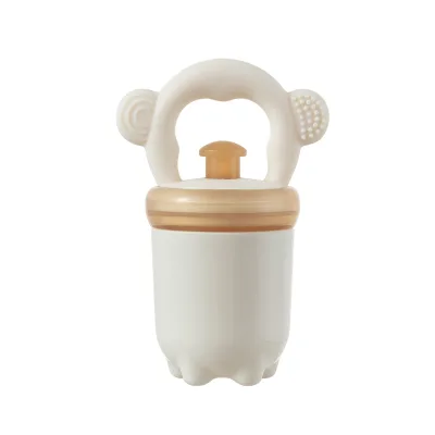Aiduoqi Push-Feed All-Silicone Chewable Fruit Feeder Baby Teething Bag 0-2 Years Ultimate Tool for Fruits & Veggies