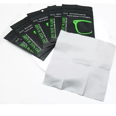 Custom Logo Glasses Anti Nevoeiro Culos Cloth Anti-fog Spray Eyeglasses Cloth Lens Microfiber Cleaning Cloth for Glasses