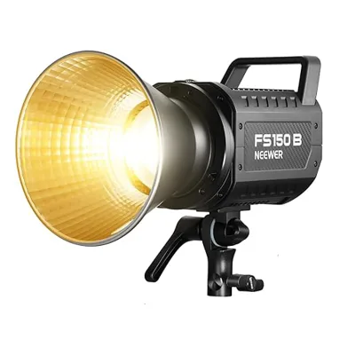 NEEWER FS150B LED Video Light 2.4G/APP Control,130W Bi Color COB Silent Photography Continuous Output Lighting with 4 Types