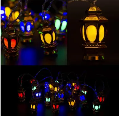 20LEDs 9.8ft String-Lights for Indoor/Outdoor Home Decor Ramadan Eid Mubarak Islam Lantern Muslim Islamic Garden LED Strings