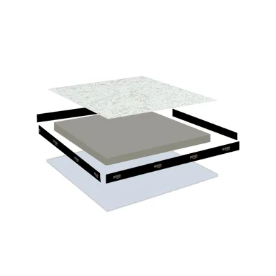 Pvc Finish High Quality Calcium Sulfate Raised Access Floor Wrapped with Galvanized Steel Plate