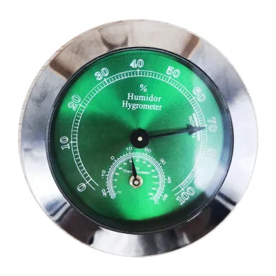 Front Digital Humidor Hygrometer Oasis Analog Gloss Parts Cigar Humidor Hygrometer