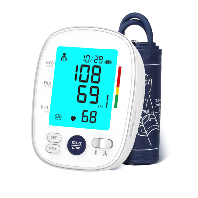 Large Capacity Memory Home Automatic Sphygmomanometer One Key Pressurization for Hypertensive Patients Electric Power Source