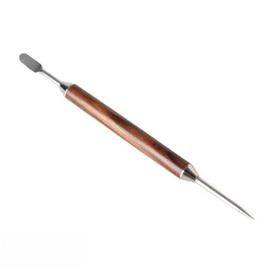 Eco-Friendly DIY Coffee Decoration Latte Art Stainless Steel and Wood Latte Art Pen Needle for Milk Foam Coffee Printing