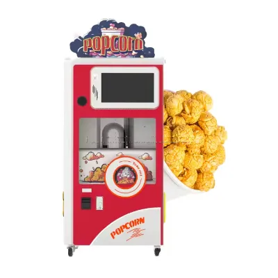 Factory Direct Fully Automated Popcorn Food Snack Vending Machine Coin Credit Card Payment Metal Material for Sale