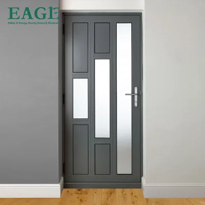 Craftsman Design Anti-Theft Steel and Glass Exterior Security Door Main Entrance Used Exterior Steel Door with Steel Design