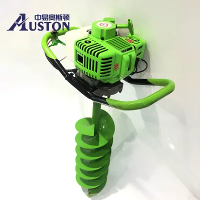 Professional 2-Stroke 52cc 62cc Industrial Grade Gasoline Earth Auger 71cc Engine Displacement Ground Drill for Sale