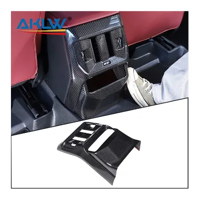 Suitable for 2025 2026 BMW X3 Carbon Fiber Air Vent Panel Rear Seat Decorative Trim Carbon Car Interior Overlay Trims