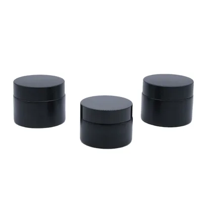 Bottle cap Makeup bottle  20G 30G 50G 100g glass  eye cream bottle frosted black project cover