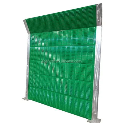 CHINESE Manufacturer Hot Dip Galvanized with PVC Coated Fire Prevention Soundproof Fence Sound Barrier Aluminium Noise Barrier