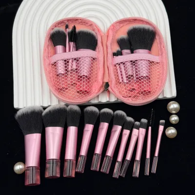 Wholesale 10pcs Mini Brush Kit Makeup Brush Kit Portable Travel Powder Contour Blush Synthetic Hair Makeup Brush Kit