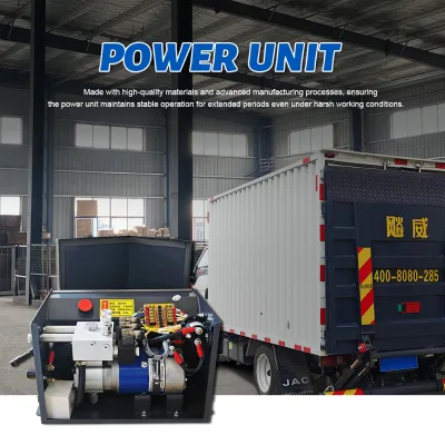 Hydraulic Tailgate Power Unit Tail Lift 1500kg OEM Customized Platform Wing Truck Body