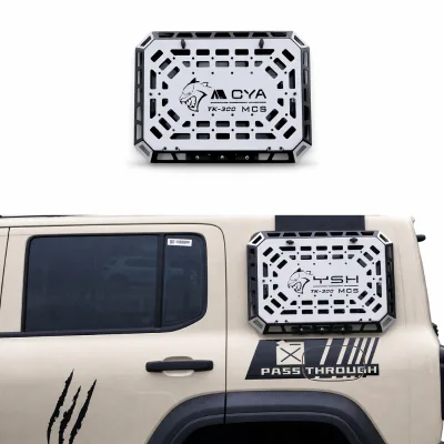 Tactical Mech Style Side Window Gear Rack for Tank 300 Rugged Exterior Storage Carrier Organizer Accessory Off-Road SUV