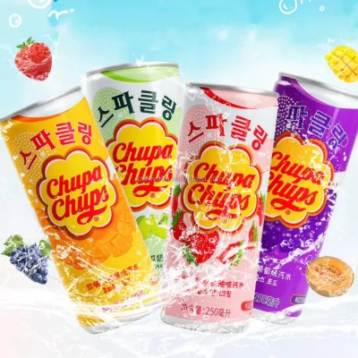 Chupa Chupa Sparkling Drink Soda Grape Strawberry Watermelon Drinks Korean Food Beverages