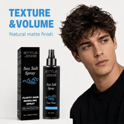 Natural Ingredients Beach Look Texturizing & Thickening Hair Sea Salt Spray Men Hair Styling Spray