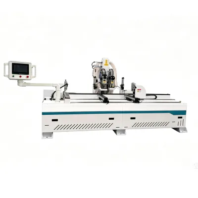 CNC Door Lock Mortising Machine Woodworking Door Lock Hole Drilling Milling Machine for Wooden Door Lock Slot Making