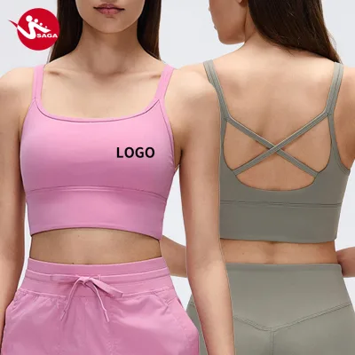 Small MOQ Customization Manufacturer Factory Direct Criss-cross Back High Impact Criss-Cross Back Sports Bra