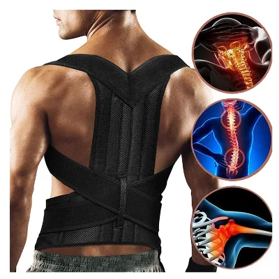 Fully Adjustable Back Posture Corrector Back Clavicle Support Belt for Men and Women Brace Corrector De Postura