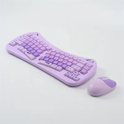 Newly Designed 66-key Beautiful Color Mechanical Wireless Keyboard and Mouse Combination for Win Mac Android