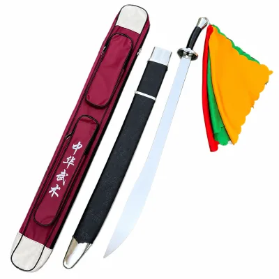 Huawu China Wushu Kungfu Performance Broad DaoTaichi Kung Fu Sword Customized Real Steel Martial Arts Training Equipment