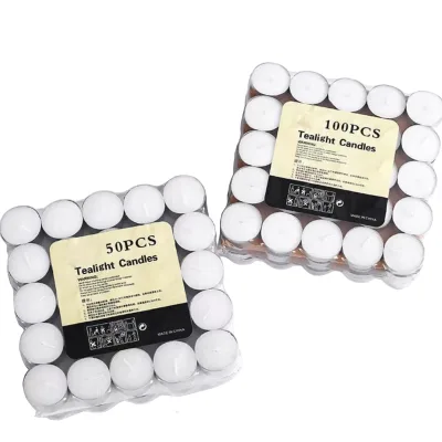 Tea Light Candle Manufacturer Supplier Devotional White Candles 9 hr Tealight Candles