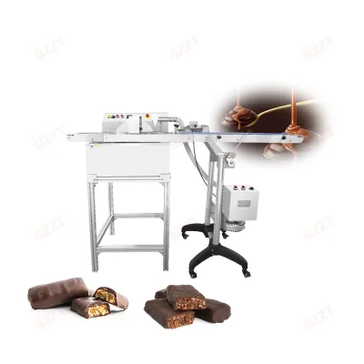 220V 110V 23.5L Capacity Digital Control System Automatic Chocolate Tempering Coating Enrobing Dispensing Machine for Snack Food