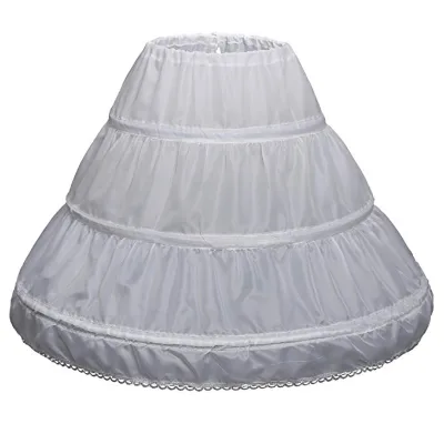 Long White Under Skirt Net Crinnolines Petticoat for Flower Girl Dresses and Wedding Dresses