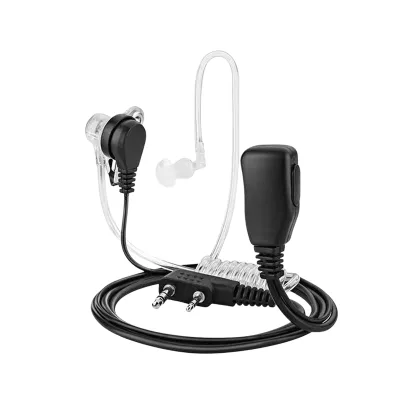 Factory Wholesale Two Way Radio Acoustic Tube Earset Walkie Talkie Headset Mic Portable Radio